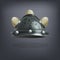 Iron viking fantasy armor helmet for game or cards.