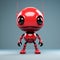 Ironic Red Robot With Shiny Eyes: A Unique Blend Of Insects, Flickr, And Babycore