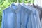 Ironing housework ironed folded shirts clean concept still life