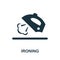 Ironing icon. Simple illustration from laundry collection. Creative Ironing icon for web design, templates, infographics and more