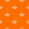 Ironing service pattern vector orange