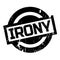 Irony rubber stamp