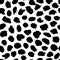 Irregular dots brush strokes pattern. Seamless hand drawn painted lines