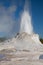 Irregular eruption in Castle Geyser in Yellowstone