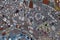 Irregular Glass Tile Mosaic Closeup Texture