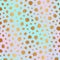 Irregular gold dot. Vector seamless pattern. Dalmation and leopard prints. Golden polka sparkle foil. Scatter dots. Marble polkad