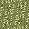 Irregular green and yellow or beige patchwork pattern. Green leaf and stars chains. Party design for fabric or textile