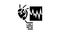 irregular heartbeats glyph icon animation