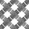 Irregular vector gauze weave effect cross seamless pattern background. Backdrop of black and white coarsely woven band