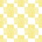 Irregular vector gauze weave effect cross seamless pattern background. Backdrop of yellow white coarsely woven crosses