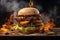 Irresistible Chicken Beef Cheese Burger: A Meat Lover\\\'s Dream Come True