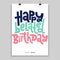 Irreverent Birthday. Poster with hand drawn vector lettering.