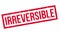 Irreversible rubber stamp