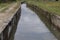 irrigation buildings to flow water to rice fields