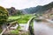 irrigation canal and rice fields in Chengyang