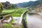 irrigation canal and rice paddies in Chengyang