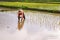 Irrigation canal, waterway,Water trough in rice field