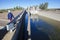 Irrigation canal in winter, Spain