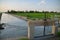 Irrigation channel near the rice fields