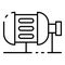Irrigation motor icon, outline style