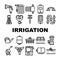 Irrigation System Collection Icons Set isolated illustration