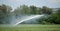 Irrigation on a wheat field