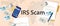 IRS tax scam via phone security fraud illustration paper and money