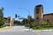 IRVINE, CALIFORNIA - 16 APRIL 2020: Parking Garage and Student Center on the campus of the University of California Irvine, UCI,