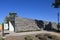 IRVINE, CALIFORNIA - 27 OCT 2021: Restrooms at the Benchmark entrance to the Great Park Trails,a  1.5 mile walking and biking