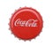 IRVINE, CALIFORNIA - 4 JUNE 2020: Closeup of a Coca-Cola bottle cap on white