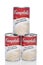 IRVINE, CALIFORNIA - 8 APRIL 2020:  Three Cans of Campbells New England Clam Chowder