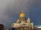 Isaak Cathedral against the dark sky