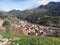 Isaba, view from the viewpoint of the town in the valley of Roncal Navarra