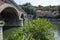 The Isabel bridge over the river Po in Turin