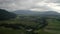 Isartal Karwendel mountains. Aerial Drone Shot. Isar river, Bavaria, Bad Toelz Greiling, Germany