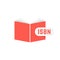 Isbn sign with red book