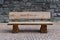 ISCHGL, TYROL, AUSTRIA - AUGUST 26, 2019: Wooden bench with the engraved slogan of the Tyrolean town of Ischgl: Relax. If you can.
