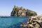 Ischia Ponte with castle Aragonese of the Ischia island, Bay of Naples Italy