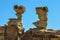 Ischigualasto rock formations in Valle de la Luna, Argentina