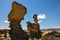 Ischigualasto rock formations in Valle de la Luna, Argentina