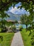 Iseltwald, a picturesque town on Lake Brienz, Switzerland.