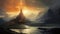 Isengard Unveiled: A Spellbinding AI-Generated Illustration of Mystical Majesty