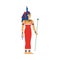 Isis, ancient Egypt goddess in throne headdress