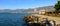 Iskenderun, Turkey - August 24, 2019: Embankment of Iskenderun city which is located on the eastern Mediterranean coast