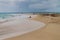 ISLA ZAPATILLA, PANAMA - MAY 21, 2016: Beach at Isla Zapatilla island, part of Bocas del Toro archipelago, Pana