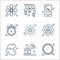 islam and ramadan line icons. linear set. quality vector line set such as rosary, gift, dates, mosque, sun, clock, mobile app,