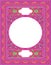 Islamic Art Border in Pink color for inside prayer book cover