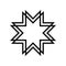 Islamic Art. Eight-pointed star