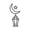 Islamic decoram Isolated Vector icon which can easily modify or edit