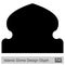 Islamic Dome Design Glyph Black filled silhouettes Design pictogram symbol visual illustration